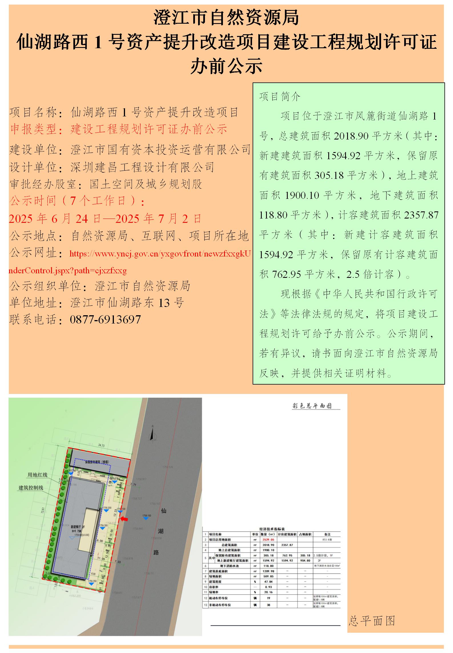 69号（朱晨罡）仙湖路西1号资产提升改造项目建设工程规划许可证办前公示.jpg